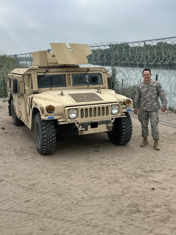 Marshall serving with the Florida Guard