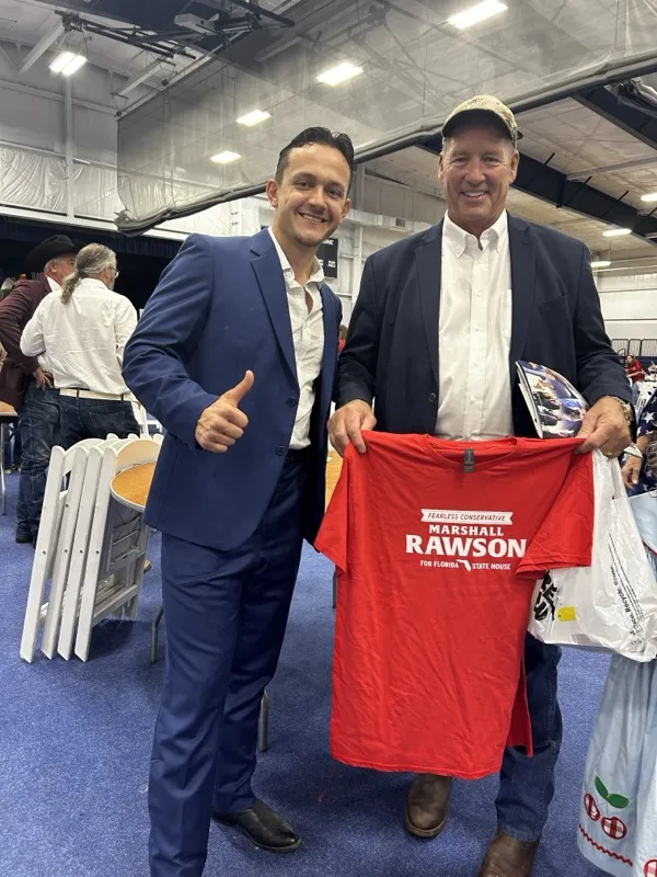 Marshall Rawson with former Congressman Ted Yoho